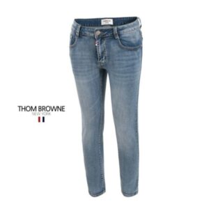 톰브라운 스틸로고 화이트패치 슬림핏 청바지