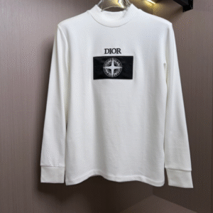 디올 스# 콜라보 크루넥 긴팔 티셔츠