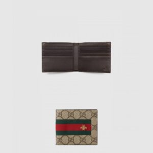 구찌 GG 수프림 웹 반지갑 408827