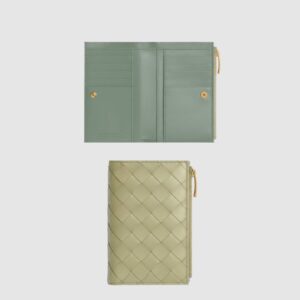 보테가베네타 중형 인트레치아토 양면 지갑 749940