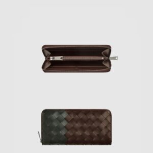 보테가베네타 인트레치아토 지퍼-어라운드 지갑 749427