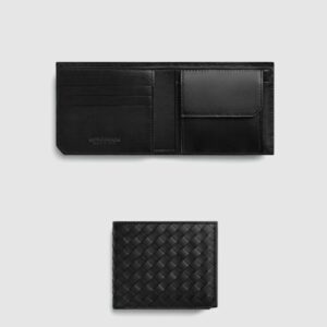 보테가베네타 동전 지갑을 갖춘 인트레치아토 피콜로 폴더형 지갑 805654
