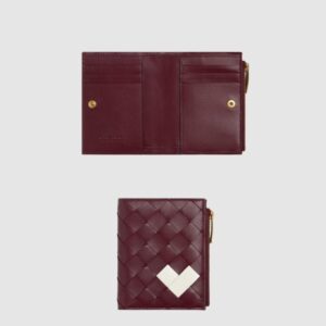 보테가베네타 바이 폴드 인트레치아토 스몰 지퍼 지갑 742330