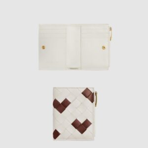 보테가베네타 바이 폴드 인트레치아토 스몰 지퍼 지갑 742330