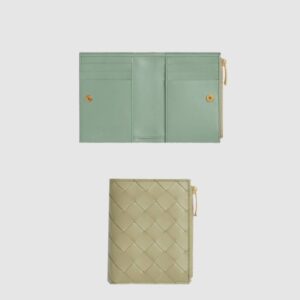 보테가베네타 작은 인트레치아토 양면 지갑 742330