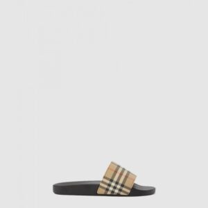 버버리 빈티지 체크 프린트 슬라이드 80569421