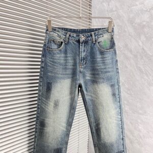 구찌 트렌디 와이드 레그 청바지