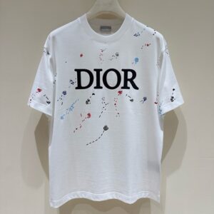 디올 반팔 라운드넥 티셔츠 머서라이즈드 클라우드 코튼 소재