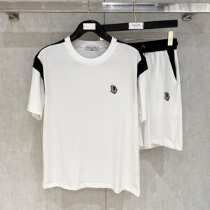 디올 남녀공용 클래식 디자인 반팔 티셔츠 세트