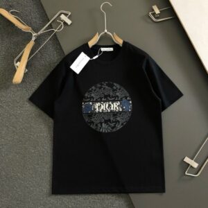 디올 3차원 공예 반팔 티셔츠