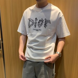디올 오트 쿠튀르 원단 반팔 티셔츠