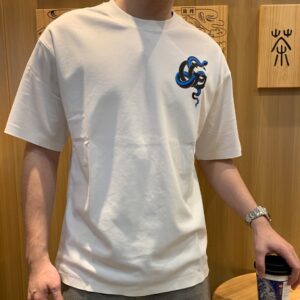 디올 오트 쿠튀르 원단 반팔 티셔츠