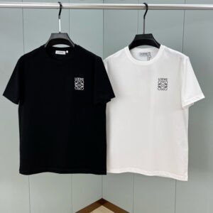 로에베 로고 브랜드 3차원 실리콘 반팔 티셔츠