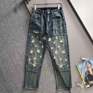 루이비통 LV2025 사계절 루즈 진 스트레이트 팬츠