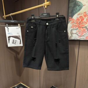 루이비통 25S 여름 남성 캐주얼 리핑 데님 반바지