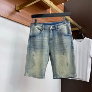 루이비통 25 남성용 데님 반바지 오리지널 팩토리