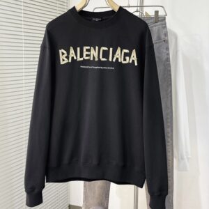 발렌시아가 라운드넥 스웨트 셔츠