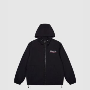 프린트 코튼 저지 집업 후디