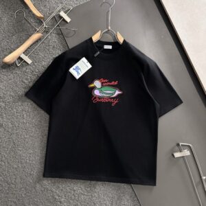 버버리 25SS 최신 최고급 핸드 페인팅 반팔 티셔츠