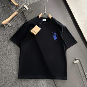 버버리 2025SS 봄/여름 최신 라운드넥 반팔 티셔츠