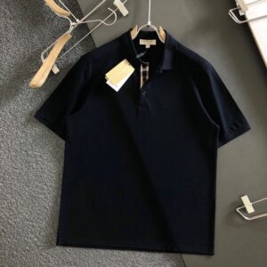 버버리 고품질 워호스 자수 카운터 스타일 라펠 폴로 셔츠