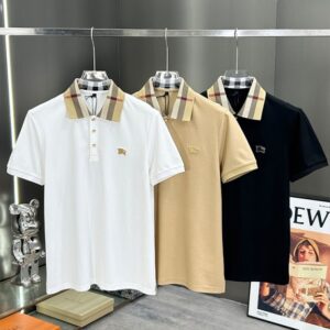 버버리 여름 비즈니스 캐주얼 라펠 폴로 반팔 티셔츠