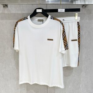 버버리 남녀공용 클래식 반팔 티셔츠 세트