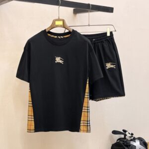 버버리 봄 여름 클래식 반팔 슈트 세트