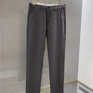 버버리 그레이 남성용 하이엔드 비즈니스 캐주얼 코튼 바지