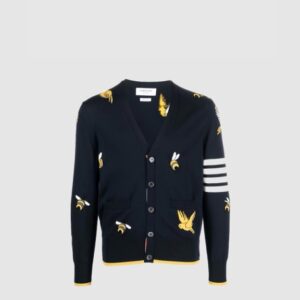 톰브라운 메리노 버드앤비 가디건