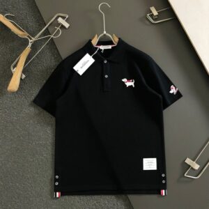 톰브라운 봄 여름 강아지 자수 라펠 롤로 셔츠