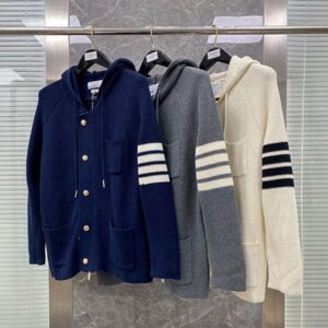 톰브라운 후드 니트 (3color)