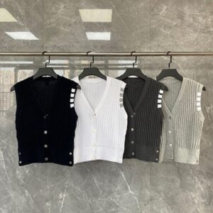 톰브라운 니트 조끼 (4color) (남녀공용)