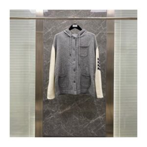 톰브라운 니트후드집업