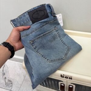 프라다 라이트 블루 트렌디 쿨 원사 청바지