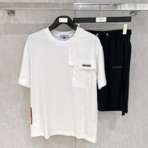 프라다 남녀공용 클래식 반팔 티셔츠 세트