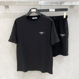프라다 남녀공용 클래식 반팔 티셔츠 세트