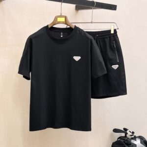 프라다 봄 여름 클래식 반팔 슈트 세트