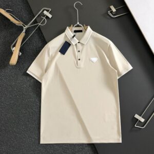 프라다 슬림핏 클래식 폴로 반팔 티셔츠