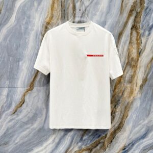 프라다 남녀공용 반팔 티셔츠