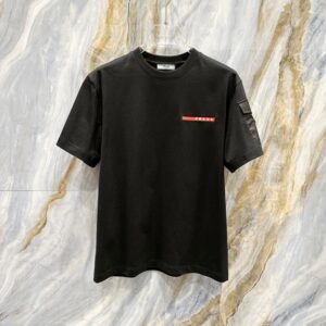 프라다 남녀공용 반팔 티셔츠