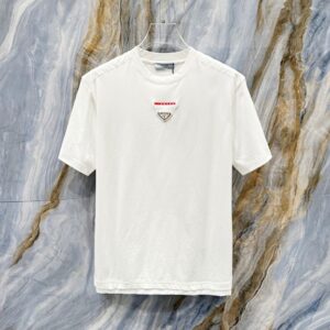 프라다 남녀공용 반팔 티셔츠