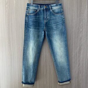 프라다 25ss 신상품 봄 여름 남성용 소형 스트레이트 오리지널 청바지