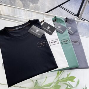 제냐 캐주얼 라운드넥 반팔 티셔츠