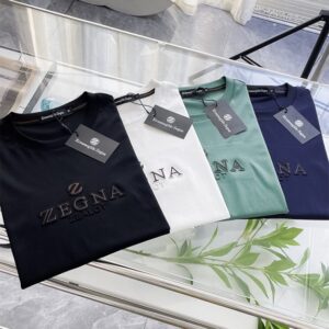 제냐 라운드넥 반팔 티셔츠