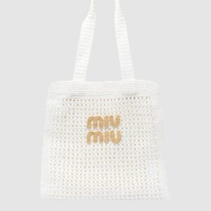 미우미우 패브릭 토트백 5BG230