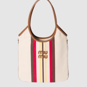 미우미우 캔버스 및 가죽 아이비 백 5BG231