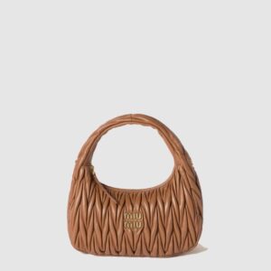 미우미우 완더 마테라쎄 나파 가죽 호보 백 5BC153