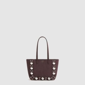 발렌티노 가라바니 넬코트 스웨이드 미니 쇼퍼 백 7W2B0R89JET