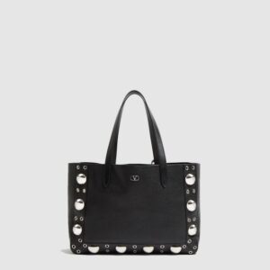 발렌티노 가라바니 넬코트 그레이니 카프스킨 미디엄 쇼퍼백 6W0B0R79MJL